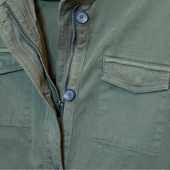 Lucky Brand Army Green Military Style Jacket w/ Drawstring Waist - Size M (EUC) - Picture 5 of 9